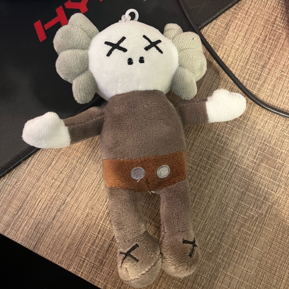 Kaws plush keychain toy
